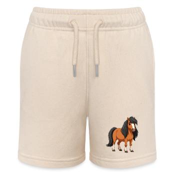 Shetlandpony-Rolle - Stanley/Stella Teenager Bio-Joggingshorts MINI BOLTER - Natur - Vorne