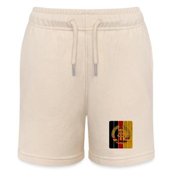 Barres de DDR dans le design vintage / cadeau ostalgie - Short bio MINI BOLTER Stanley/Stella Ado - écru doux - Devant