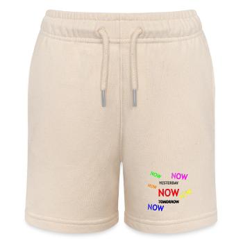Dynamische Erinnerungstext-Illustration - Stanley/Stella Teenager Bio-Joggingshorts MINI BOLTER - Natur - Vorne