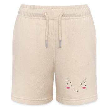 Émoticône drôle de visage de Kawaii, meilleur cadeau pour la famille - Short bio MINI BOLTER Stanley/Stella Ado - écru doux - Devant