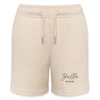 Yalla Habibi Arabisch Muslim Schatz Islam Geschenk - Stanley/Stella Teenager Bio-Joggingshorts MINI BOLTER - Natur - Vorne