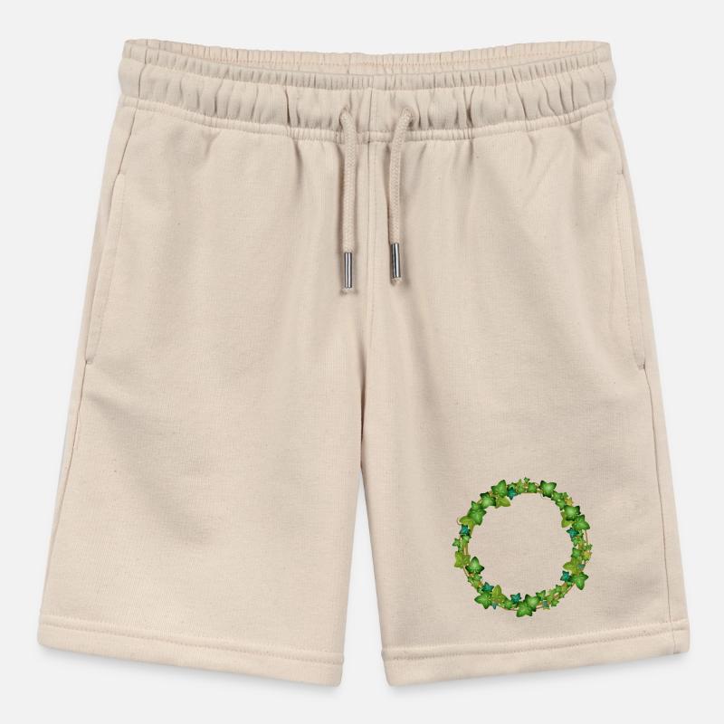 dekorativer Efeu Kranz oder Efeu Rahmen Stanley/Stella Teenager Bio-Joggingshorts MINI BOLTER