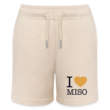 I LOVE MISO Sushi - Stanley/Stella MINI BOLTER Organic Teen Jogging Shorts - soft Ecru - Front