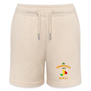 Mali original 100% flag design - Stanley/Stella MINI BOLTER Organic Teen Jogging Shorts - soft Ecru - Front