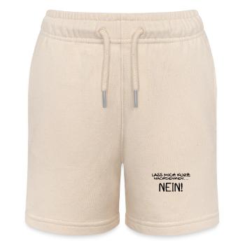 Nein Nö Spruch - Stanley/Stella Teenager Bio-Joggingshorts MINI BOLTER - Natur - Vorne