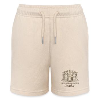 Jerusalem, Kirche aller Nationen, Israel - Stanley/Stella Teenager Bio-Joggingshorts MINI BOLTER - Natur - Vorne