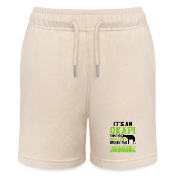 Ist ein Okapi - Stanley/Stella Teenager Bio-Joggingshorts MINI BOLTER - Natur - Vorne