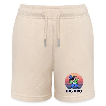 Cooler Spruch Bro Großer Bruder Bruderherz - Stanley/Stella Teenager Bio-Joggingshorts MINI BOLTER - Natur - Vorne