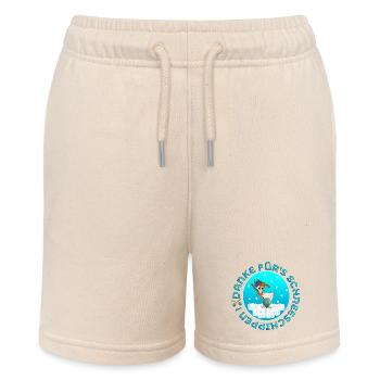 SCHNEESCHIPPEN - WINTER SCHNEE HÜHNER - Stanley/Stella Teenager Bio-Joggingshorts MINI BOLTER - Natur - Vorne