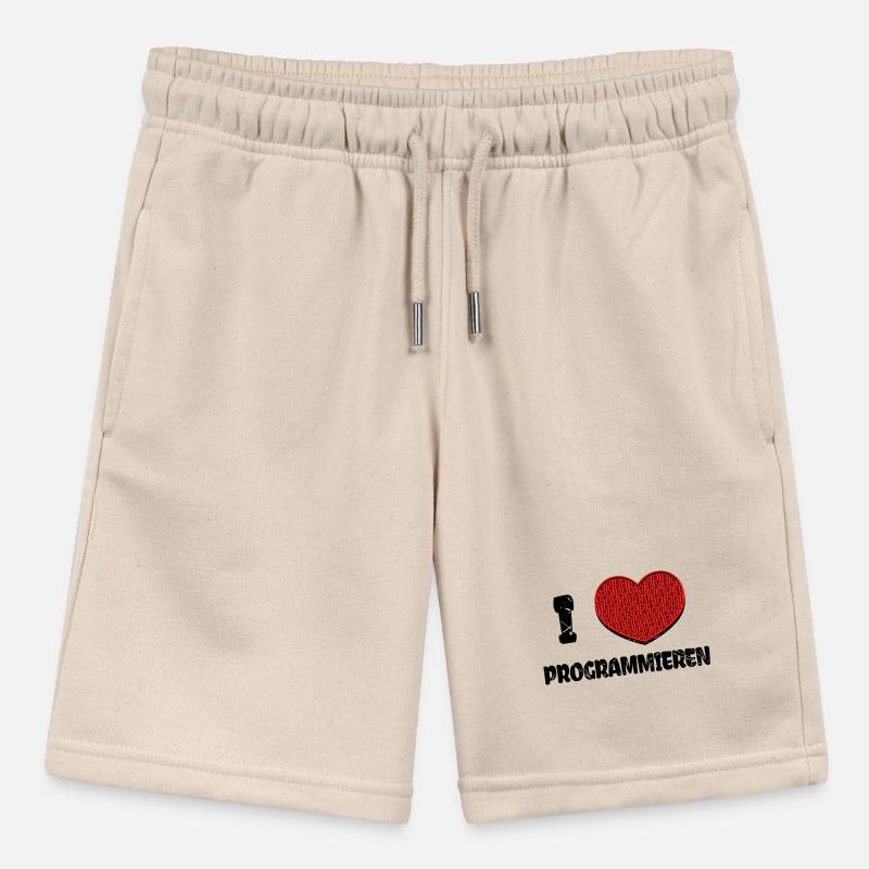 Developer Heart Web Developer Statement Computer Stanley/Stella MINI BOLTER Organic Teen Jogging Shorts