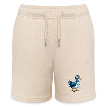 Gans Cool Kawaii Cartoon Charakter Clipart - Stanley/Stella Teenager Bio-Joggingshorts MINI BOLTER - Natur - Vorne
