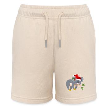 CHRISTMAS KOALA BEAR - Stanley/Stella MINI BOLTER Organic Teen Jogging Shorts - soft Ecru - Front