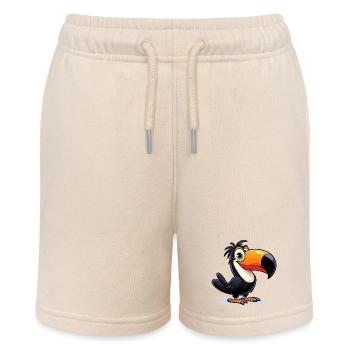 Toucan - Stanley/Stella MINI BOLTER Organic Teen Jogging Shorts - soft Ecru - Front