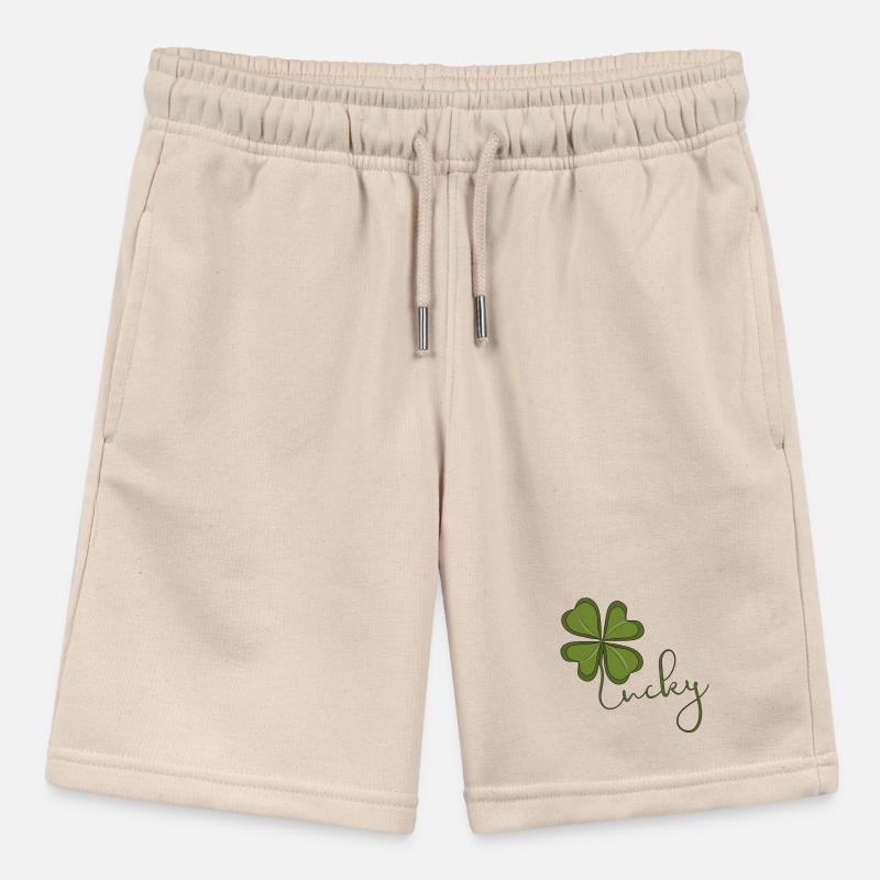 Lucky Four Leaf Clover Stanley/Stella MINI BOLTER Organic Teen Jogging Shorts