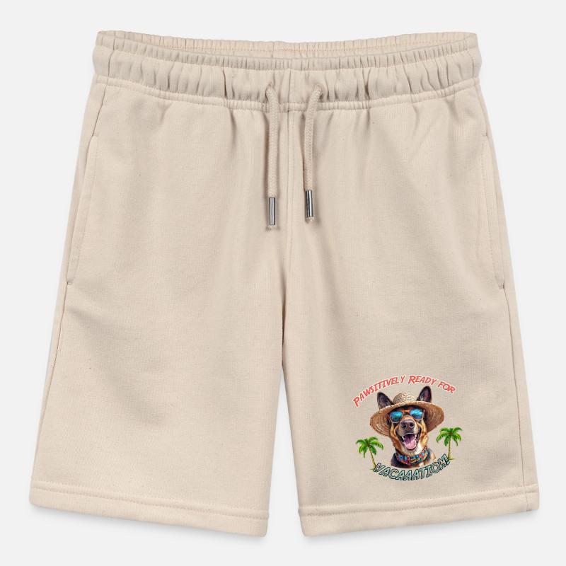 Shepherd Dog in Summer Look: Pawsitively Ready Stanley/Stella MINI BOLTER Organic Teen Jogging Shorts