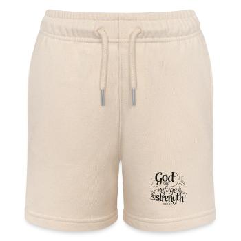 God is our refuge and strength - Stanley/Stella Teenager Bio-Joggingshorts MINI BOLTER - Natur - Vorne