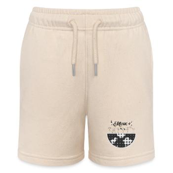 Ein halber Musikzylinder - Stanley/Stella Teenager Bio-Joggingshorts MINI BOLTER - Natur - Vorne