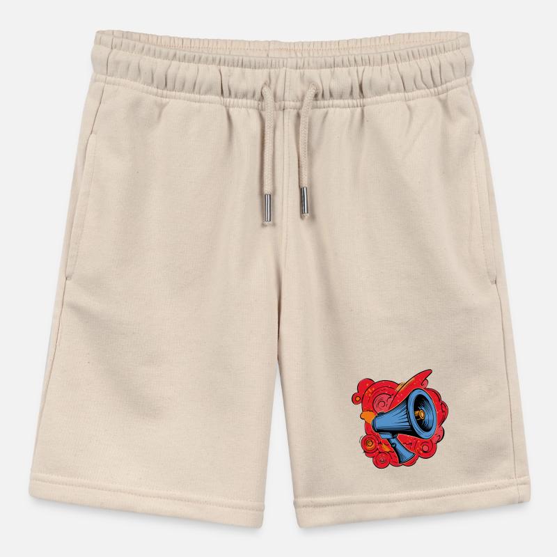 Graffiti speaker with vibrating explosions Stanley/Stella MINI BOLTER Organic Teen Jogging Shorts