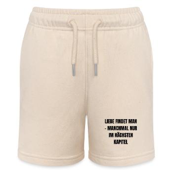 Liebe findet man - manchmal nur im nächsten Kapite - Stanley/Stella Teenager Bio-Joggingshorts MINI BOLTER - Natur - Vorne