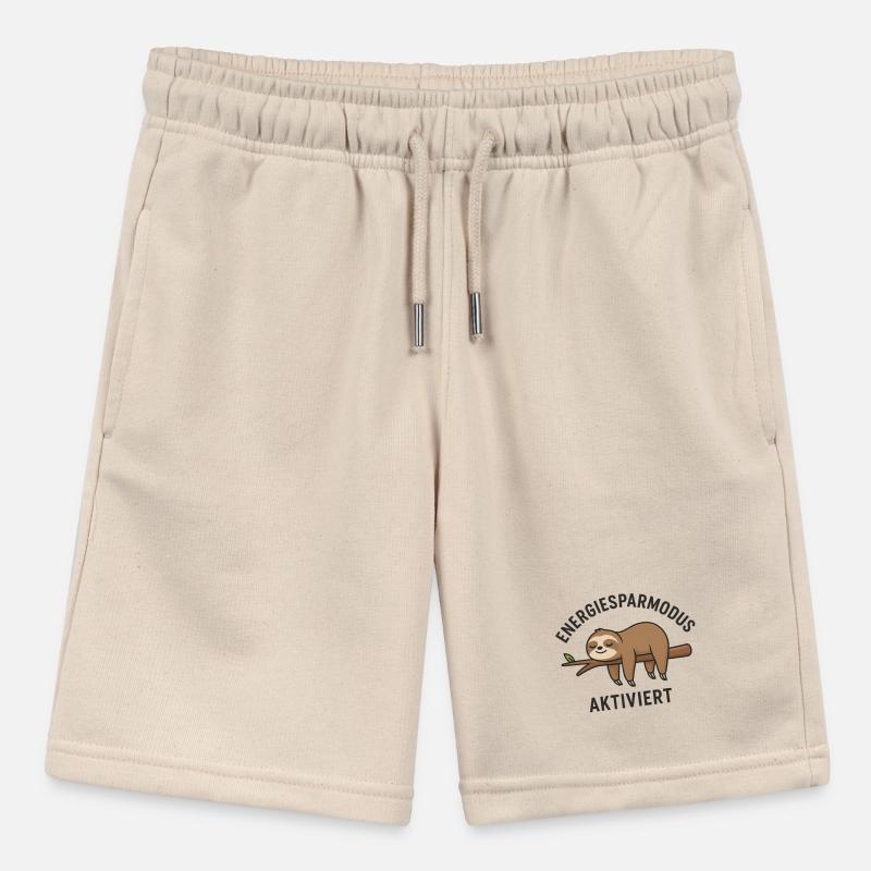 Energy Saving Slack Sloth Design Stanley/Stella MINI BOLTER Organic Teen Jogging Shorts