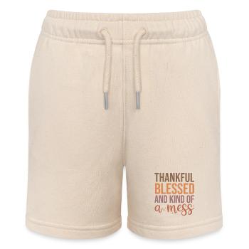 Gratitude and Speech of Love Design - Stanley/Stella MINI BOLTER Organic Teen Jogging Shorts - soft Ecru - Front