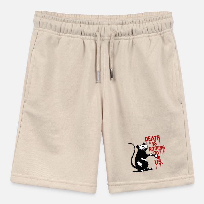 Ratte mit Blutschrift Todesbotschaft Stanley/Stella Teenager Bio-Joggingshorts MINI BOLTER