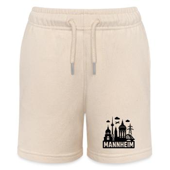 Mannheim Silhouette - Stanley/Stella MINI BOLTER Organic Teen Jogging Shorts - soft Ecru - Front