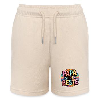 Papa ist der Beste - Stanley/Stella Teenager Bio-Joggingshorts MINI BOLTER - Natur - Vorne