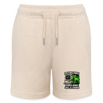 System Stable Taurus Mode Chill & Charge - Stanley/Stella MINI BOLTER Organic Teen Jogging Shorts - soft Ecru - Front