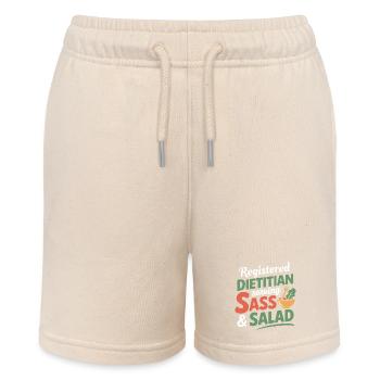Certified Nutrition Professional Dietetics Apparel - Stanley/Stella MINI BOLTER Organic Teen Jogging Shorts - soft Ecru - Front