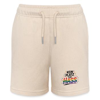 Pas de place pour la haine - Logo Cool Pride - Short bio MINI BOLTER Stanley/Stella Ado - écru doux - Devant