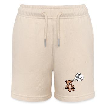 Du fehlst mir - Bär - Stanley/Stella Teenager Bio-Joggingshorts MINI BOLTER - Natur - Vorne