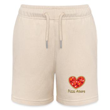 Pizza_Amore - Stanley/Stella MINI BOLTER Organic Teen Jogging Shorts - soft Ecru - Front