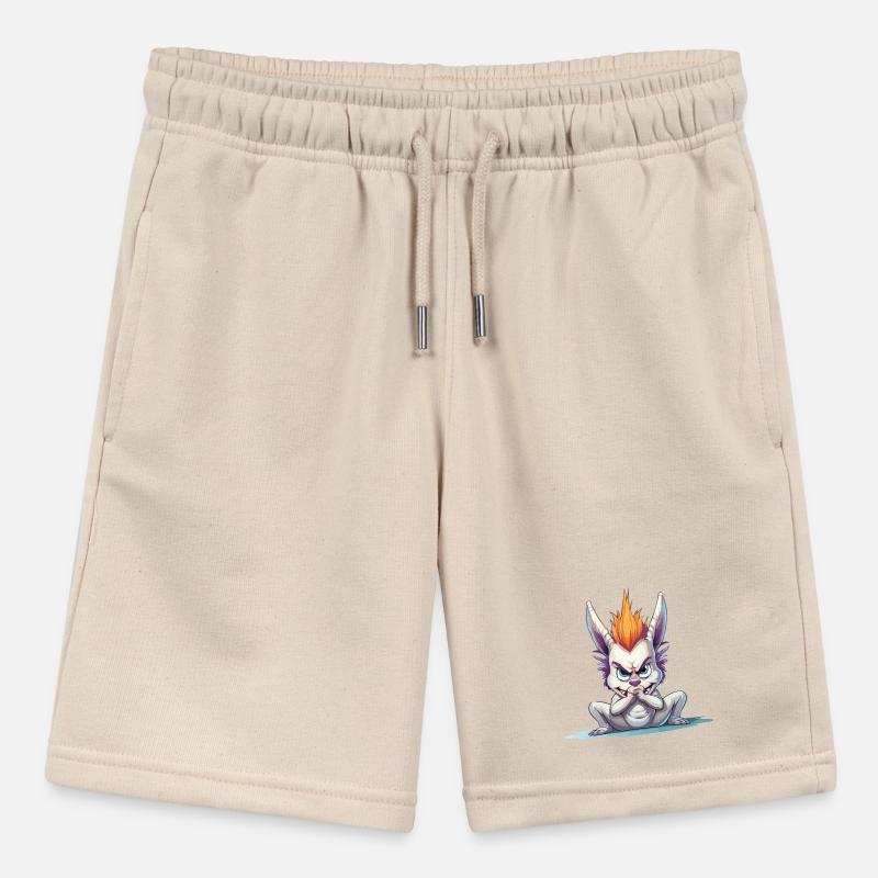 Wütendes Mohawk Häschen Stanley/Stella Teenager Bio-Joggingshorts MINI BOLTER