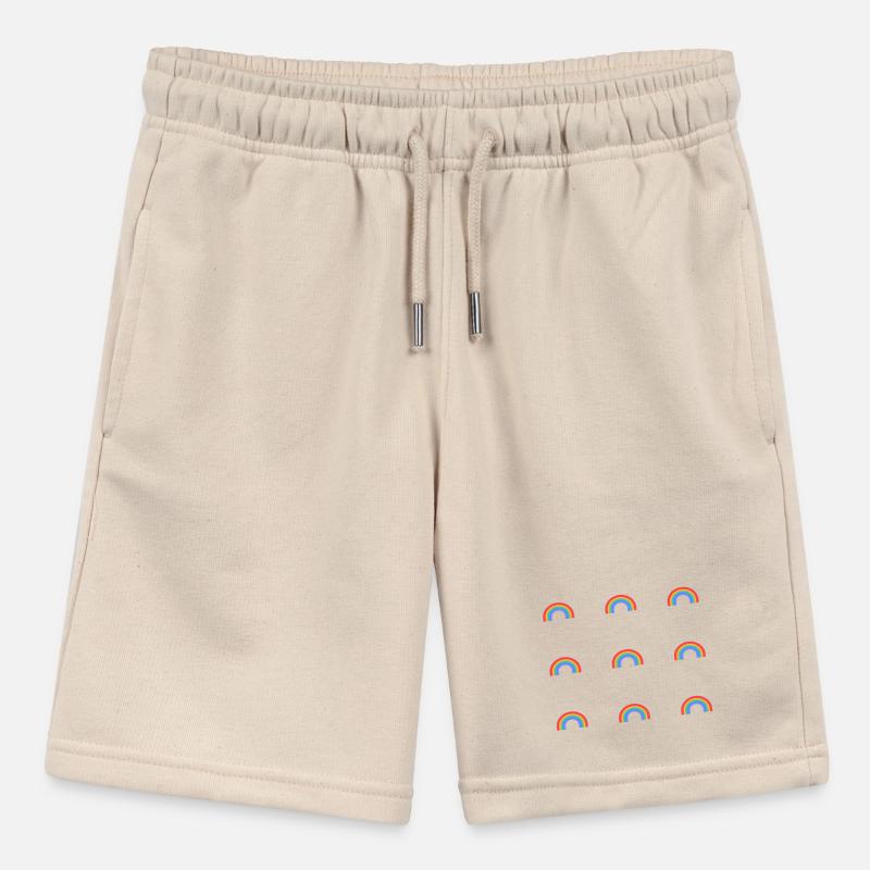 Rainbow Pattern Stanley/Stella MINI BOLTER Organic Teen Jogging Shorts