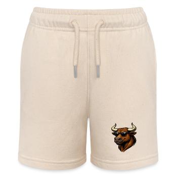 Sonnenbrillen-Bulle Streetstyle - Stanley/Stella Teenager Bio-Joggingshorts MINI BOLTER - Natur - Vorne