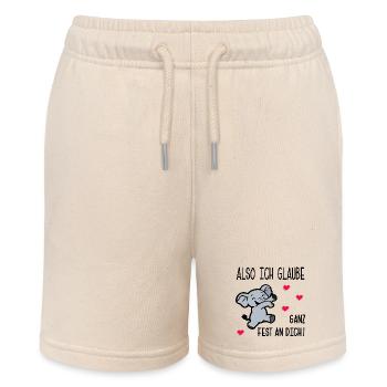PRÜFUNGEN MOTIVATION GLAUBEN - Stanley/Stella Teenager Bio-Joggingshorts MINI BOLTER - Natur - Vorne