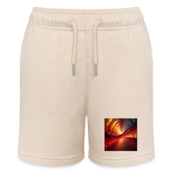 Flaggen Deutschland - Stanley/Stella Teenager Bio-Joggingshorts MINI BOLTER - Natur - Vorne