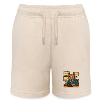 Buy The Dip Nap The Rip Lustige Katze Börse Shirt - Stanley/Stella Teenager Bio-Joggingshorts MINI BOLTER - Natur - Vorne