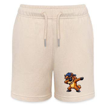 Dabbing Horse - Stanley/Stella MINI BOLTER Organic Teen Jogging Shorts - soft Ecru - Front