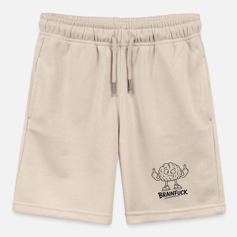 Brain Graffiti With Middle Finger Stanley/Stella MINI BOLTER Organic Teen Jogging Shorts