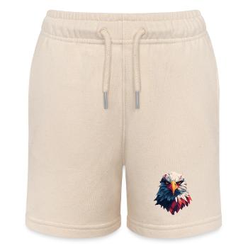 Majestätischer Adler, durchdringender Blick - Stanley/Stella Teenager Bio-Joggingshorts MINI BOLTER - Natur - Vorne