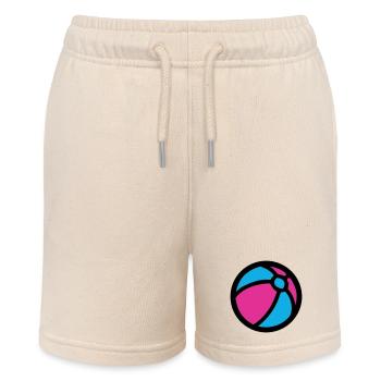 Wasserball Strand Sommer Icon - Stanley/Stella Teenager Bio-Joggingshorts MINI BOLTER - Natur - Vorne