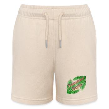 Summer Style mit Palmen - Stanley/Stella Teenager Bio-Joggingshorts MINI BOLTER - Natur - Vorne