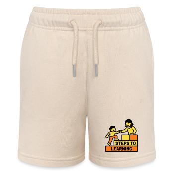 Steps to Learning Schule Logo - Stanley/Stella Teenager Bio-Joggingshorts MINI BOLTER - Natur - Vorne