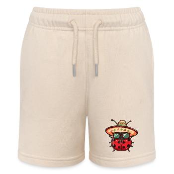 Ladybug Sombrero - Stanley/Stella MINI BOLTER Organic Teen Jogging Shorts - soft Ecru - Front