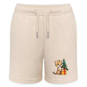 Mignon léopard célébrant Noël. - Short bio MINI BOLTER Stanley/Stella Ado - écru doux - Devant