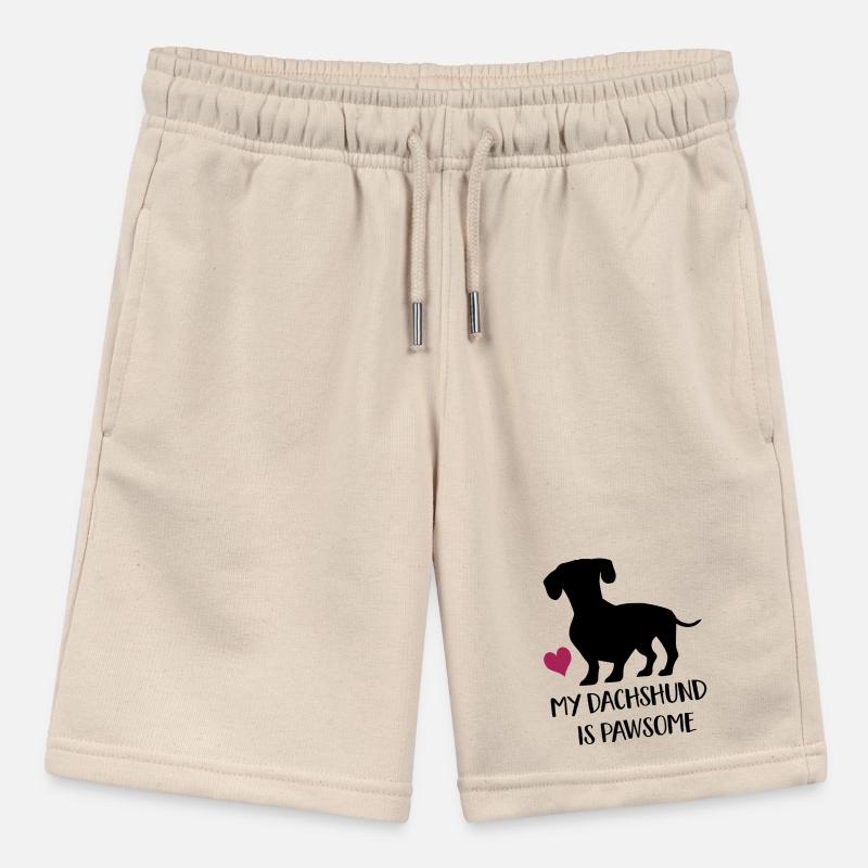 dachshund Stanley/Stella MINI BOLTER Organic Teen Jogging Shorts
