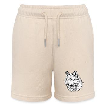 Loup blanc - Short bio MINI BOLTER Stanley/Stella Ado - écru doux - Devant