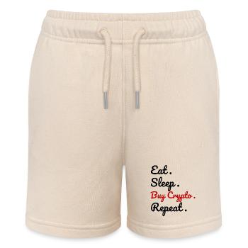 Ear. Sleep. Buy Crypto. Repeat. - Stanley/Stella Teenager Bio-Joggingshorts MINI BOLTER - Natur - Vorne